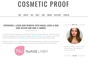 Cosmetic Proof - Laser Hair Removal Experience