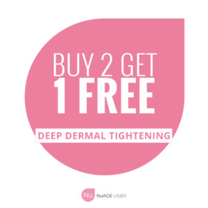 Deep dermal tightening promotion nuage laser