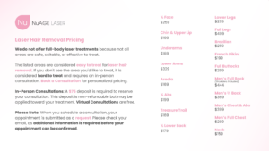 laser hair removal pricing